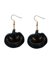 Halloween 1 Pair Fashionable Shaped Dark Punk Style Personality Pendant Earrings