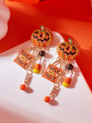 Halloween 1 Pair Chain Copper Stud