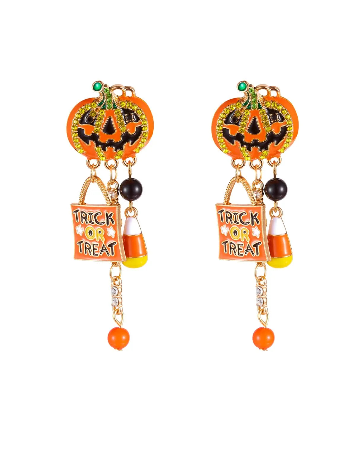 Halloween 1 Pair Chain Copper Stud