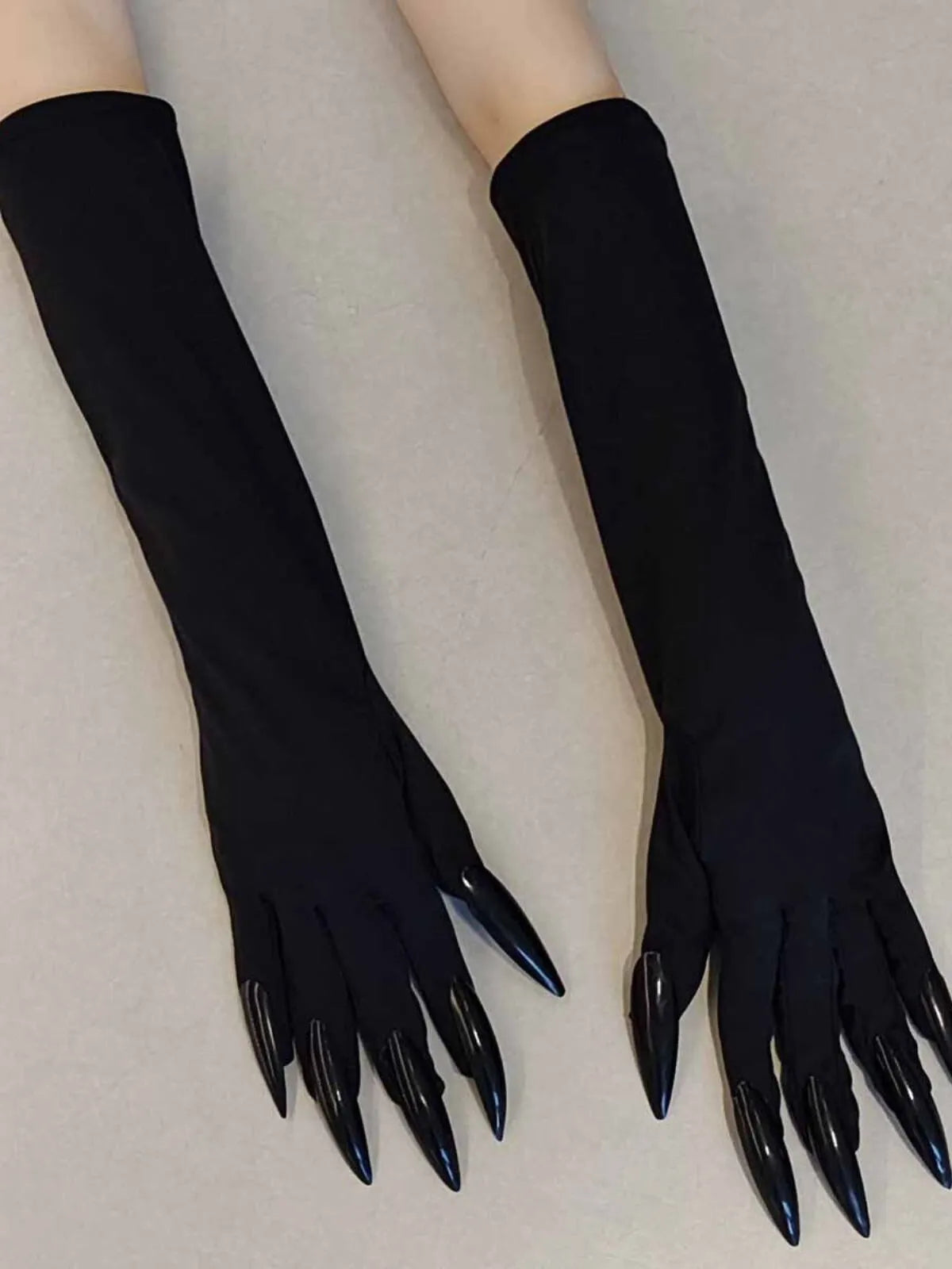 1pc Faux Nail Design Halloween Spooky Cosplay Costume Accessory for Parties and Events Claw  Long Gloves