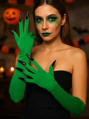 1pc Faux Nail Design Halloween Spooky Cosplay Costume Accessory for Parties and Events Claw  Long Gloves