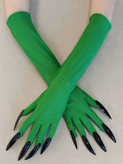 1pc Faux Nail Design Halloween Spooky Cosplay Costume Accessory for Parties and Events Claw  Long Gloves