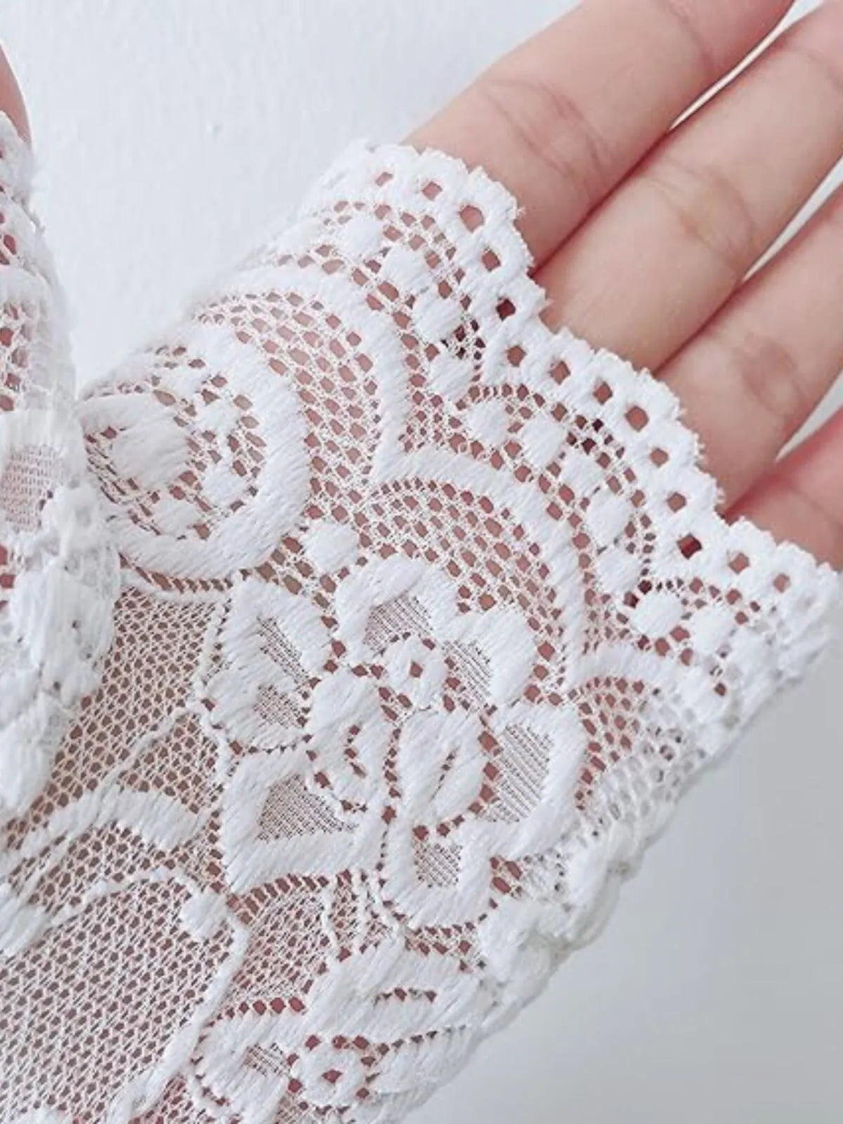 Halloween 1 Pair Lace Lace Fingerless Gloves