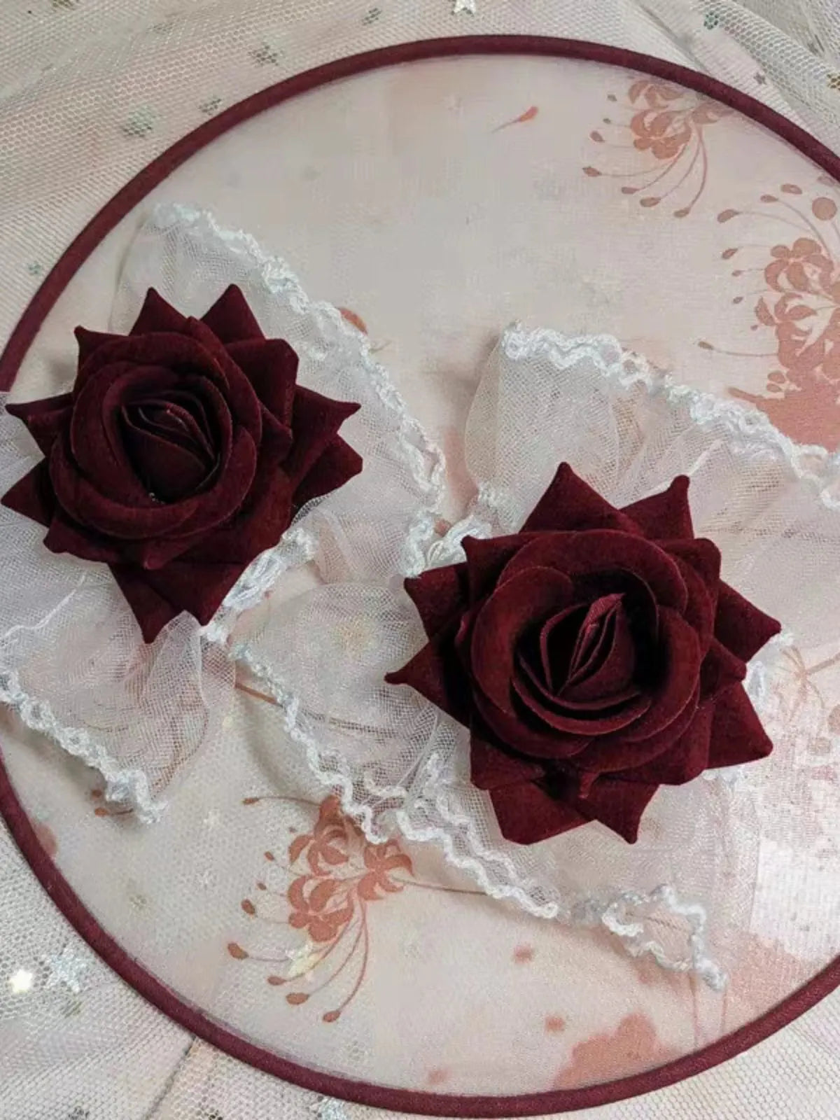 Halloween 1pc New Rose Ruffle Lace Detachable Sleeve Bracelet 