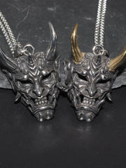 Halloween 1pc Devil Mask Gothic Skull pendant Masquerade Party Necklace