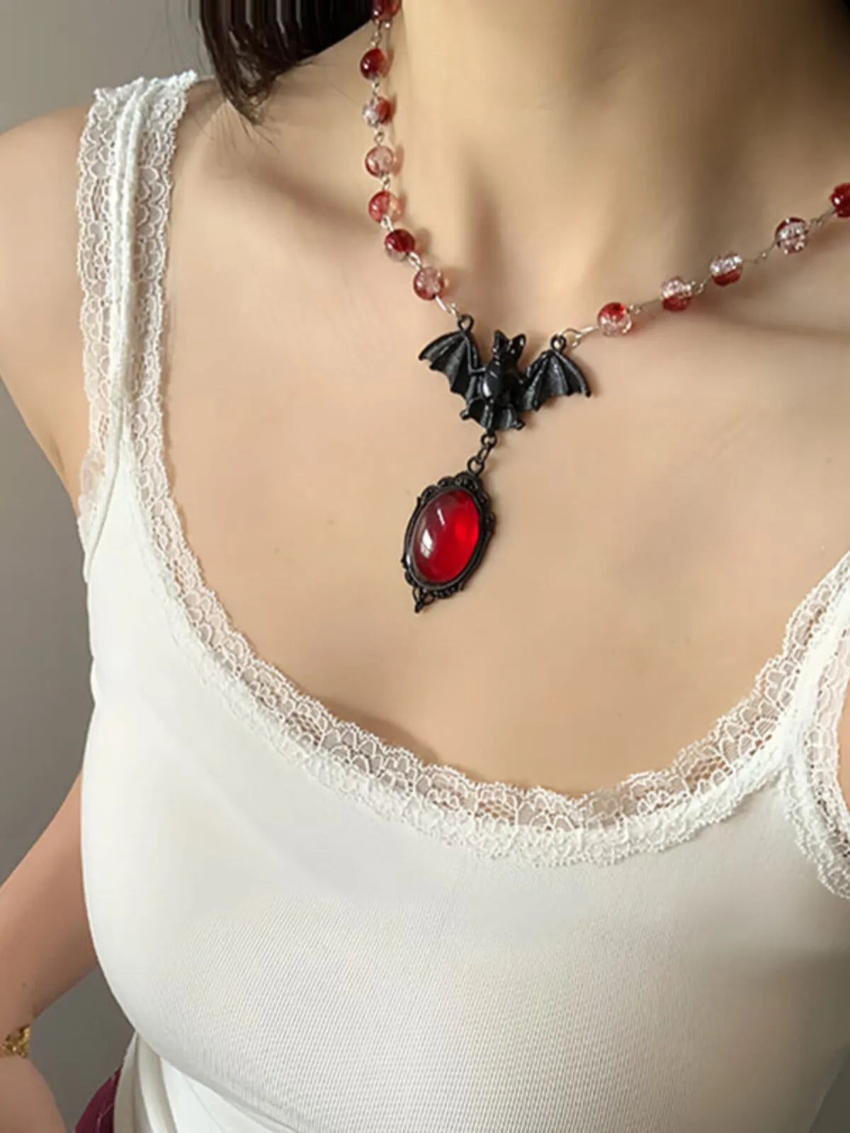 Halloween 1pc Crystal Zinc Alloy Necklace