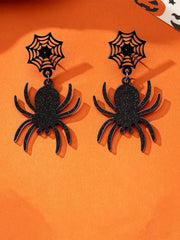 1 Pair Halloween Parties Vintage Elegance Acrylic Spider Dangle Earrings
