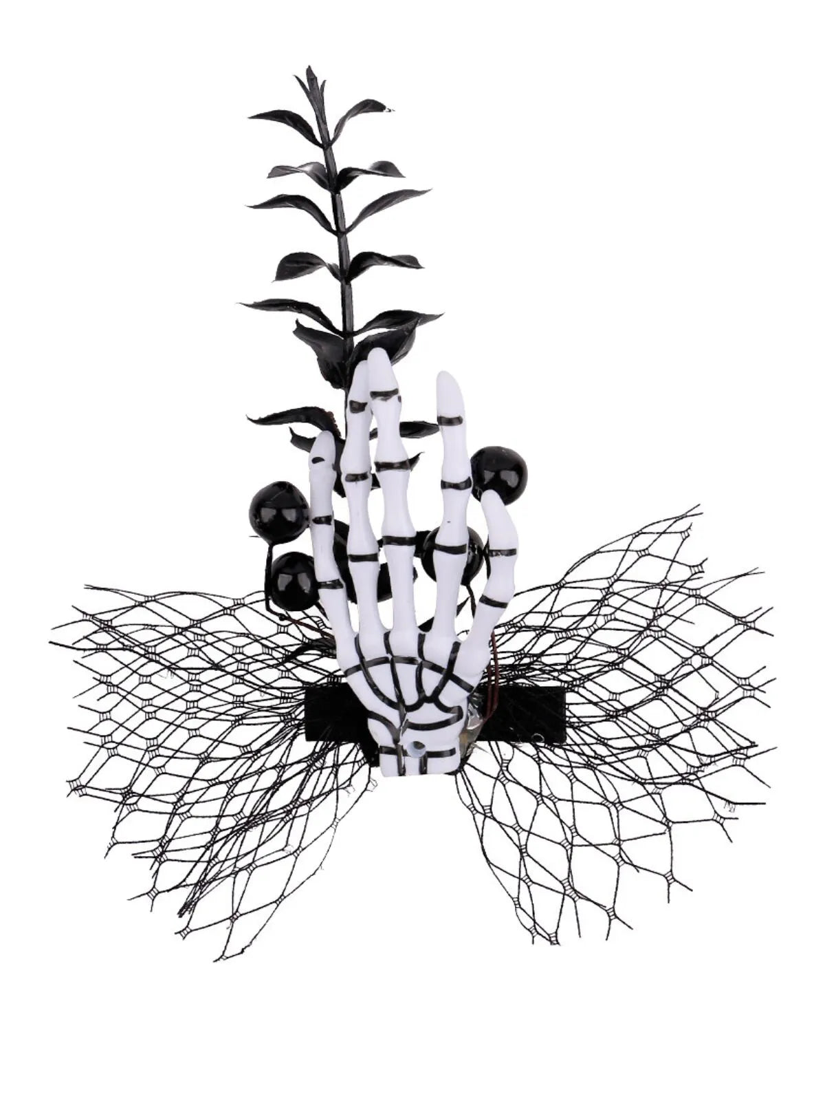 Halloween 1pc Skull Dry Branch Side Clip Decoration Mesh Claw Party Costume Hair Clip