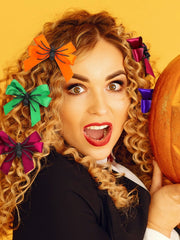 Halloween 1pc Spider Bow Hair Clip Accessory For Cosplay Cute Quirky Side Clip Unique Bangs Clip