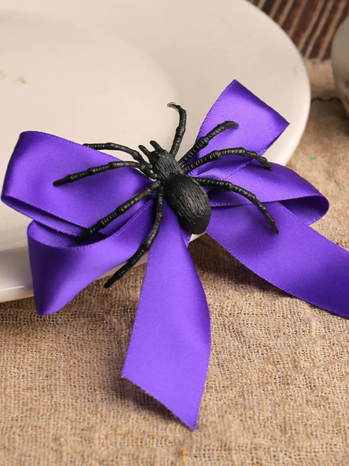 Halloween 1pc Spider Bow Hair Clip Accessory For Cosplay Cute Quirky Side Clip Unique Bangs Clip