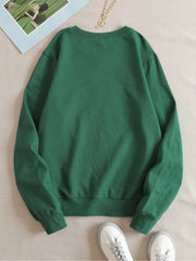 Halloween Ghost Print Pullover Round Neck Sweatshirt