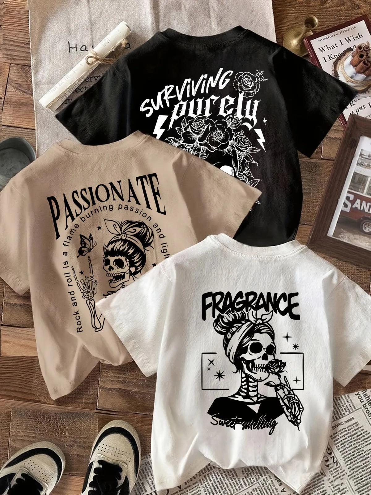 3-Pack Halloween Round Neck Graphic T-shirt