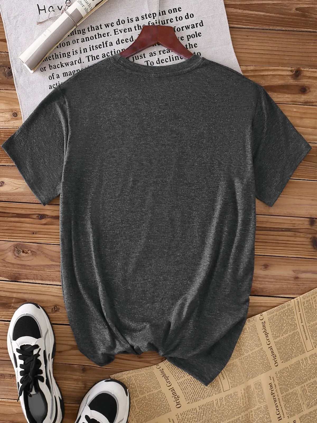 Halloween Witchy Raven F-CAW-F Dark Humor Text Round Neck T-shirt