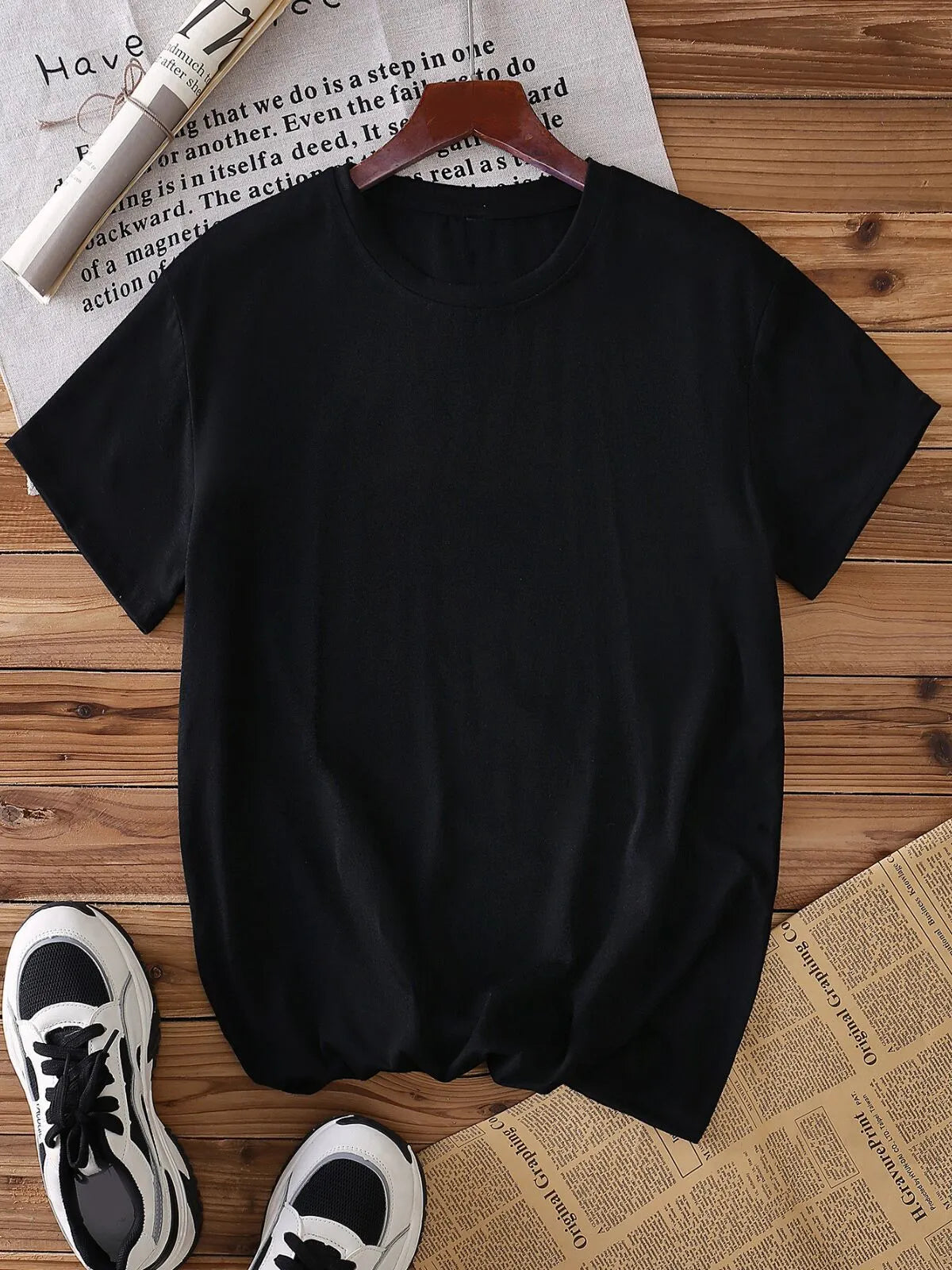 Halloween Ghost Pattern Round Neck T-shirt