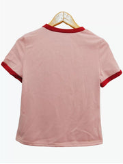 Heart Round Neck Regular Sleeve Short Sleeve Regular T-shirt