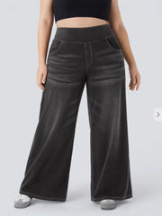 High Rise Zipper Fly Denim Pants