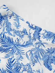 Holiday Tropical Backless Crop Cami & Tropical A-line Skirt