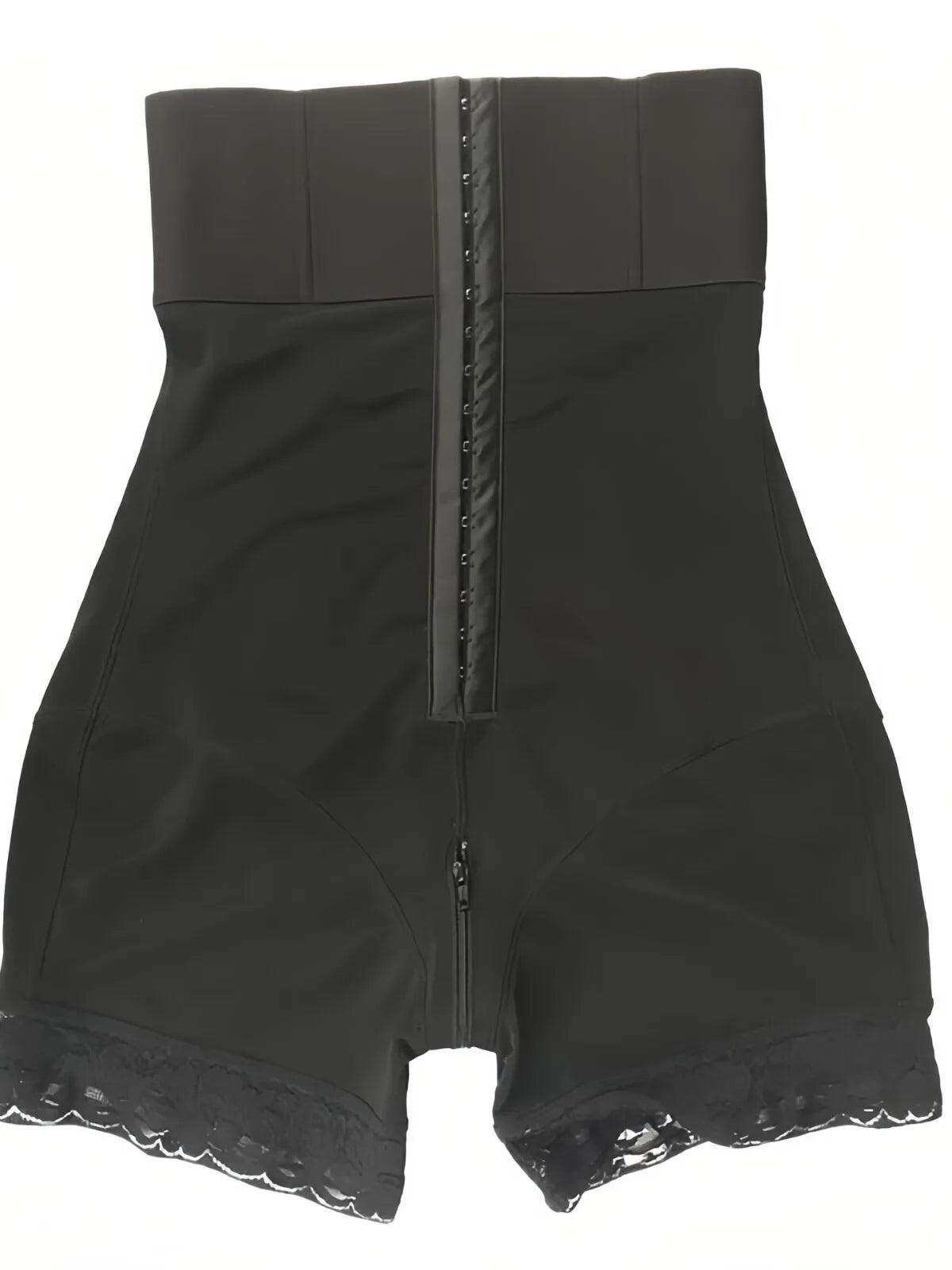 Contrast Lace Adjustable Tummy Control Butt Lifting High Waist Shapewear Shorts
