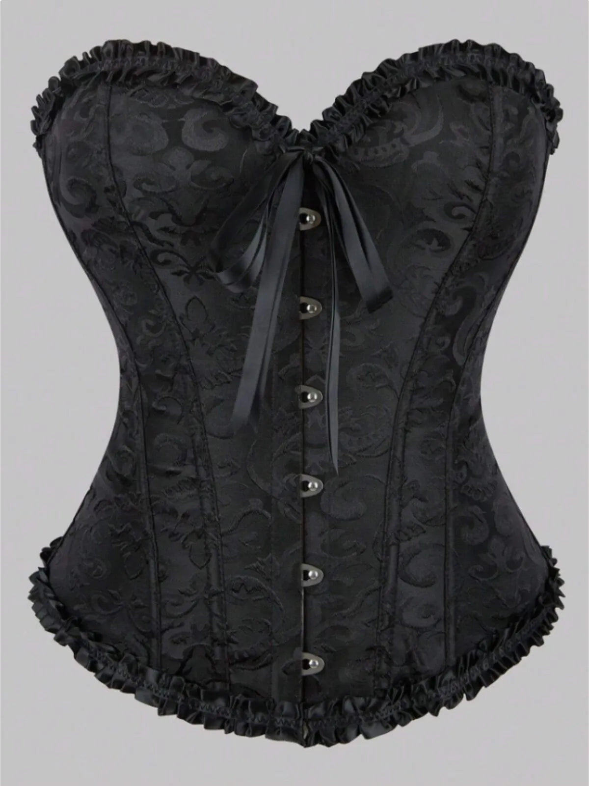 Lace-up Strapless Corset Bandeau
