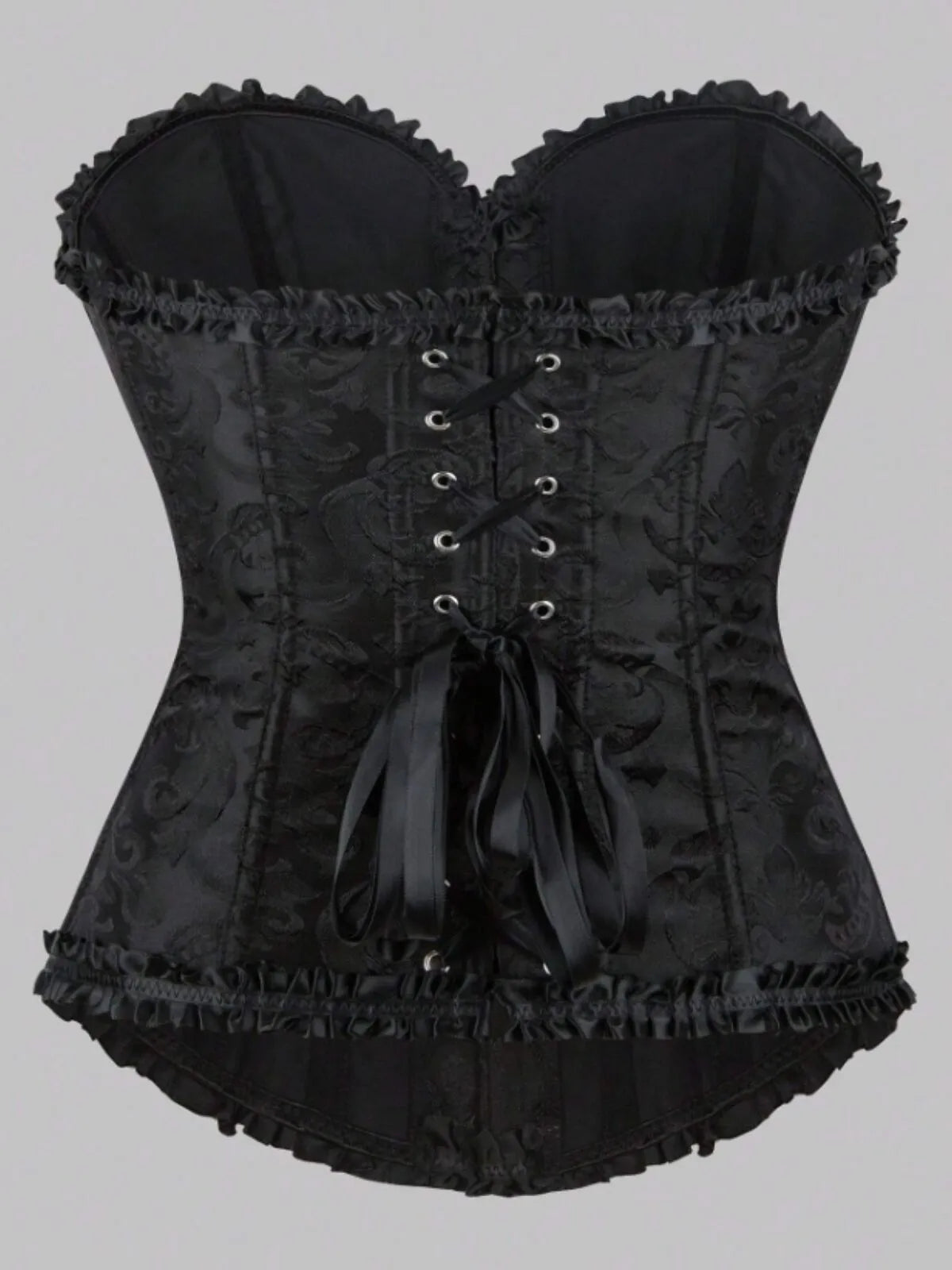 Lace-up Strapless Corset Bandeau