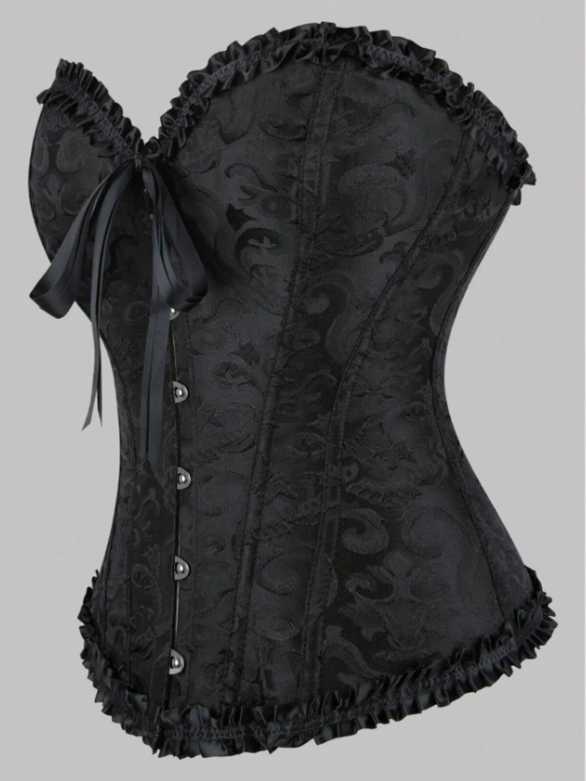 Lace-up Strapless Corset Bandeau