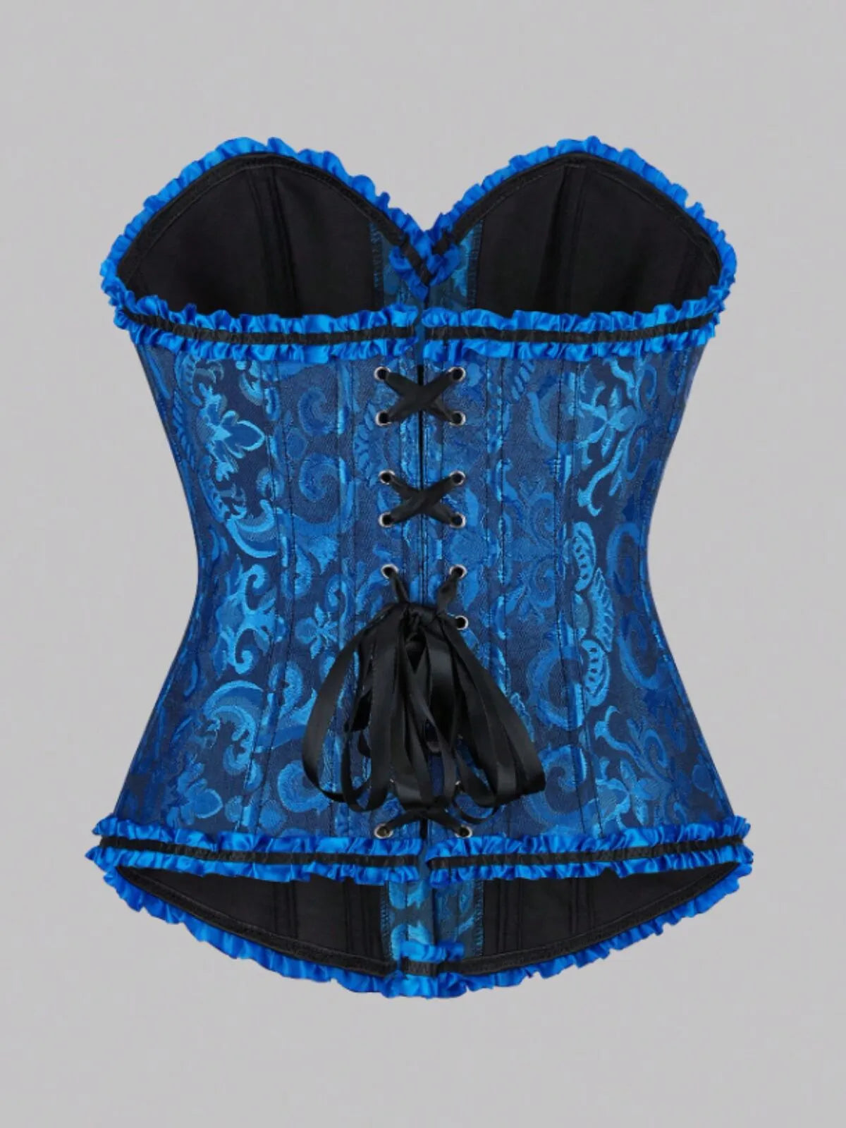Lace-up Strapless Corset Bandeau