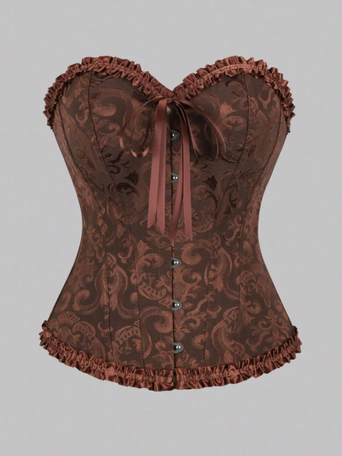 Lace-up Strapless Corset Bandeau