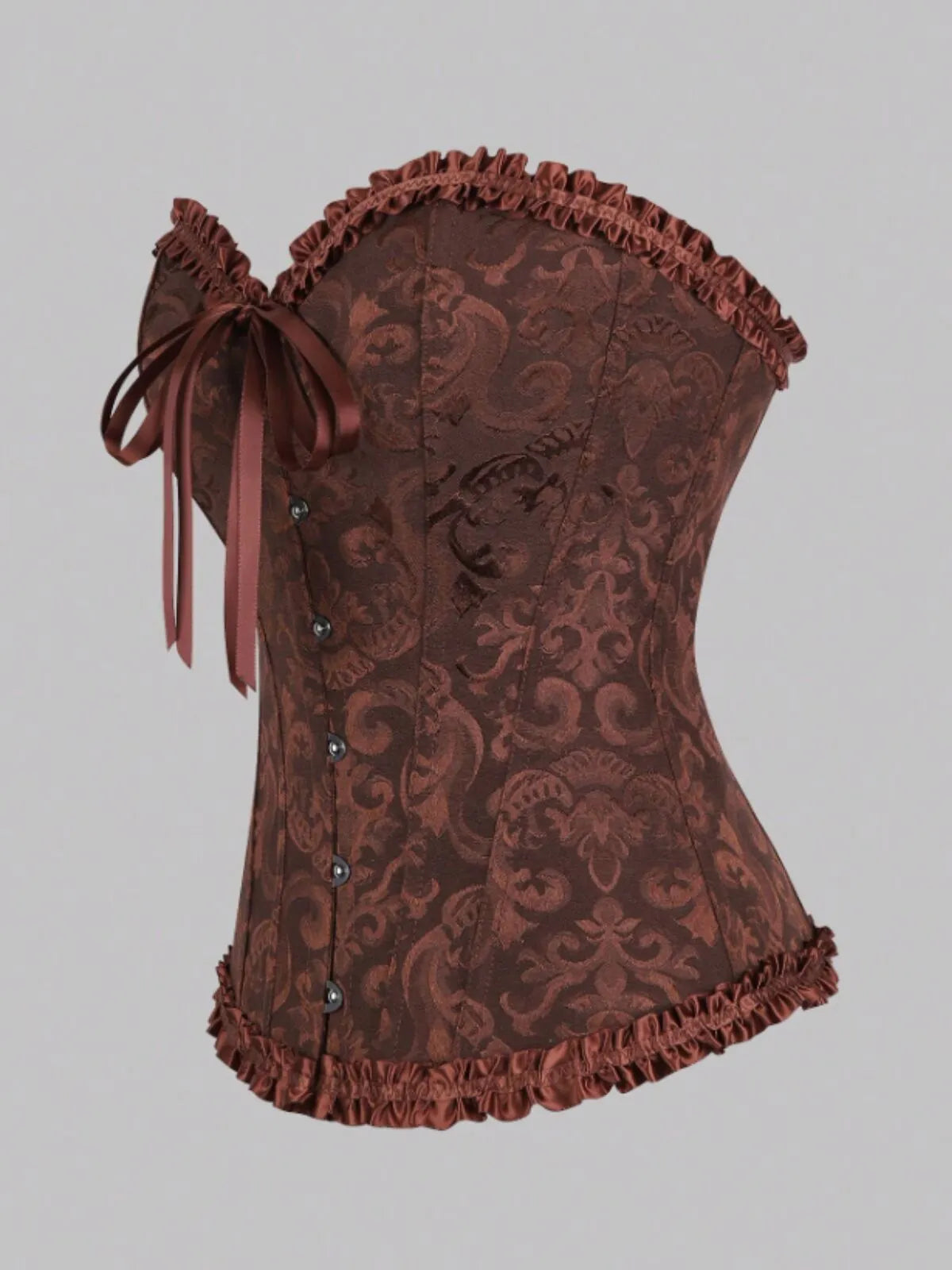 Lace-up Strapless Corset Bandeau