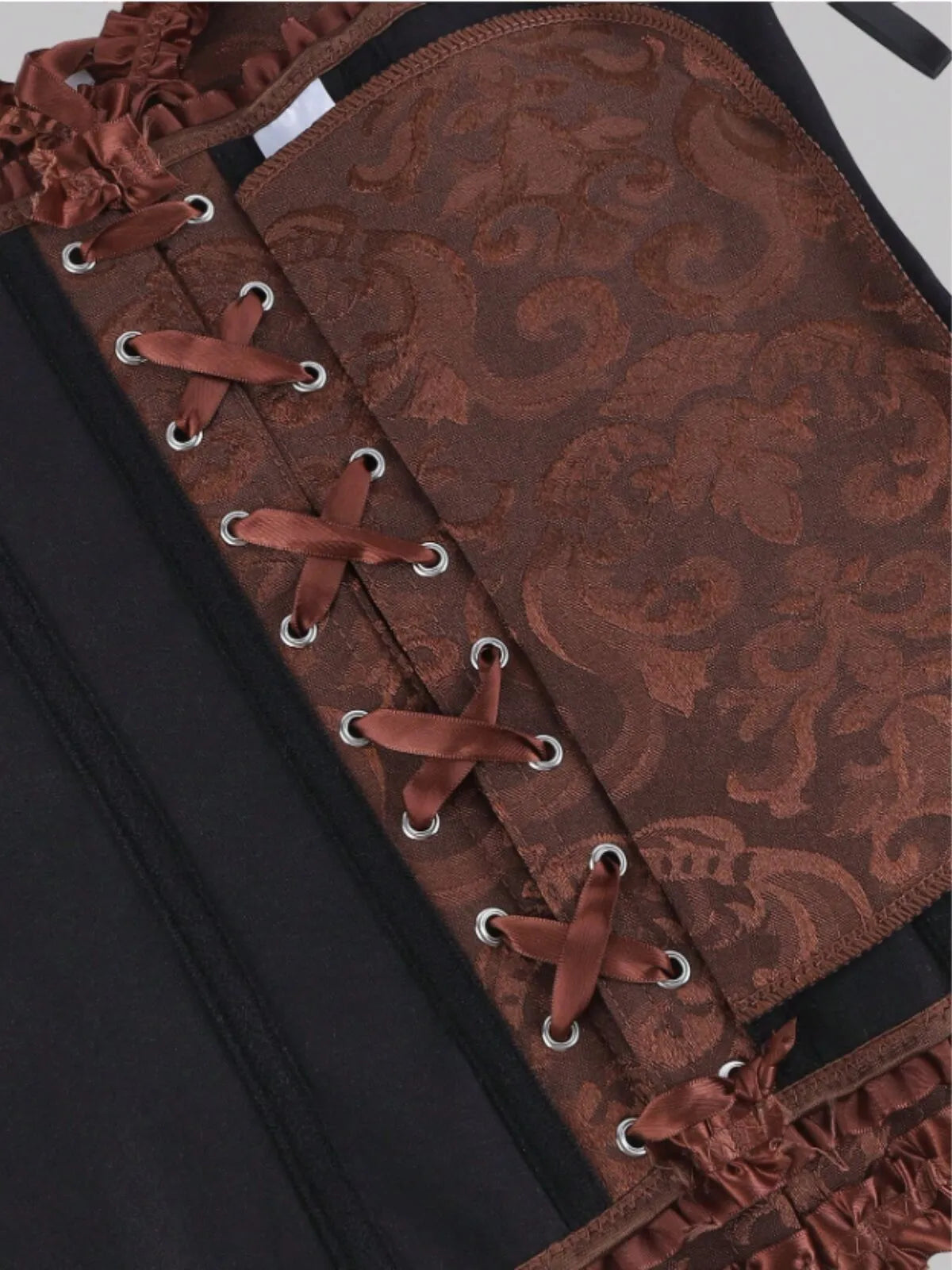 Lace-up Strapless Corset Bandeau
