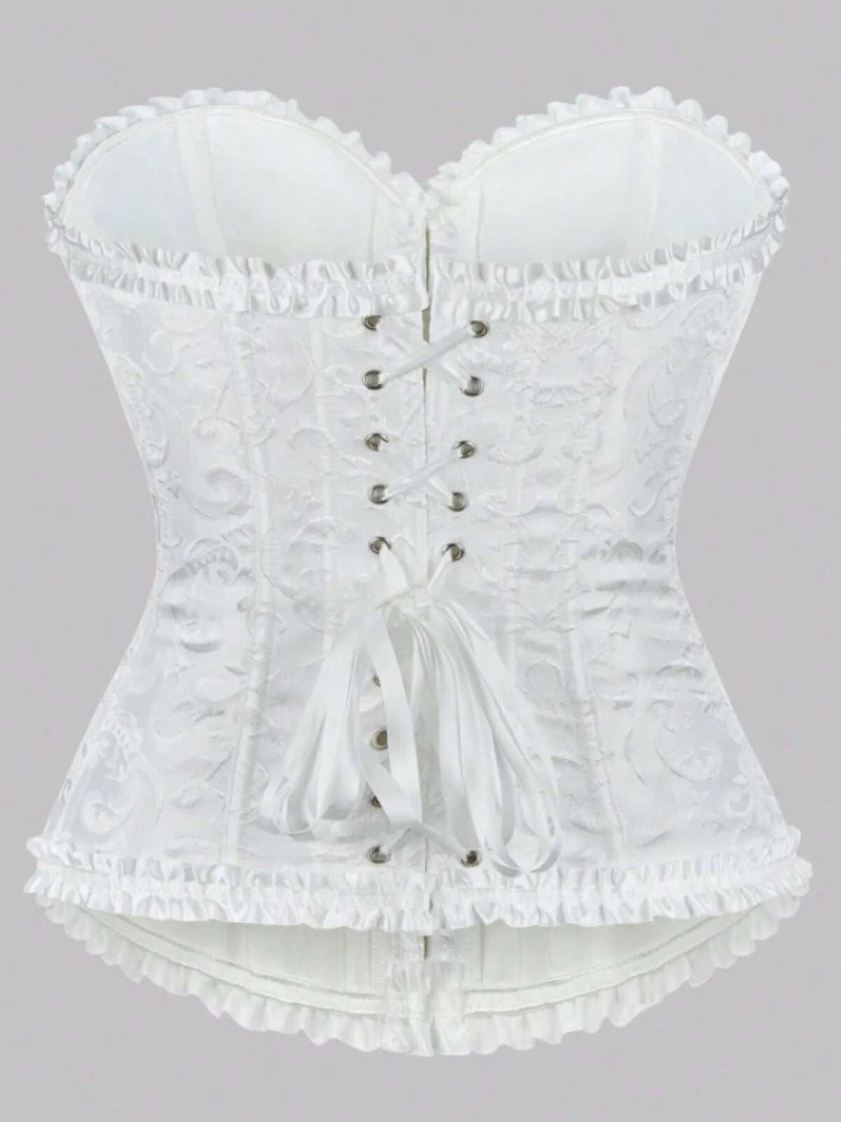 Lace-up Strapless Corset Bandeau