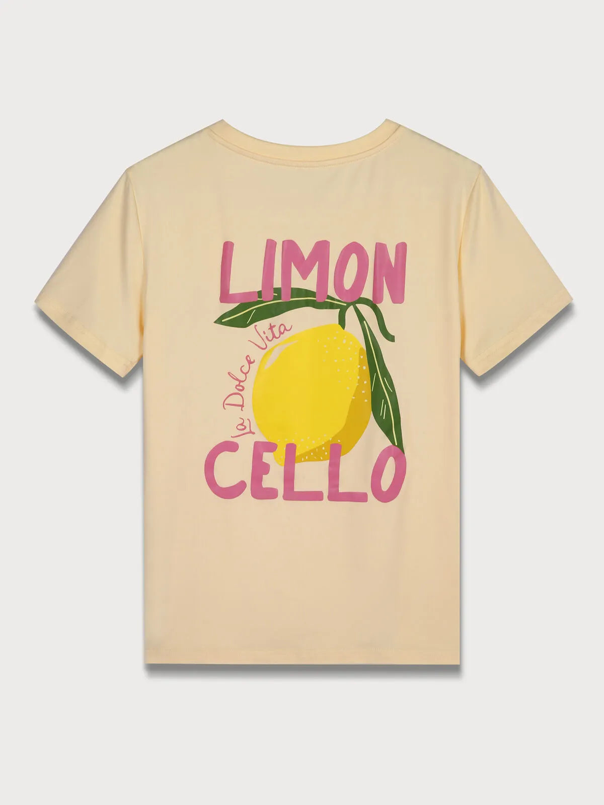 Lemon Round Neck Short Sleeve T-shirt