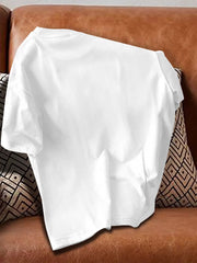 Letter & Car The Racing Round Neck Short Sleeve T-shirt