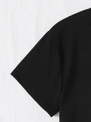 Letter CENX Round Neck T-shirt