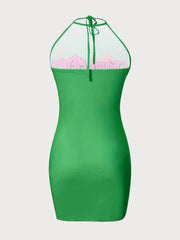 Letter Print Summer Bodycon Dress