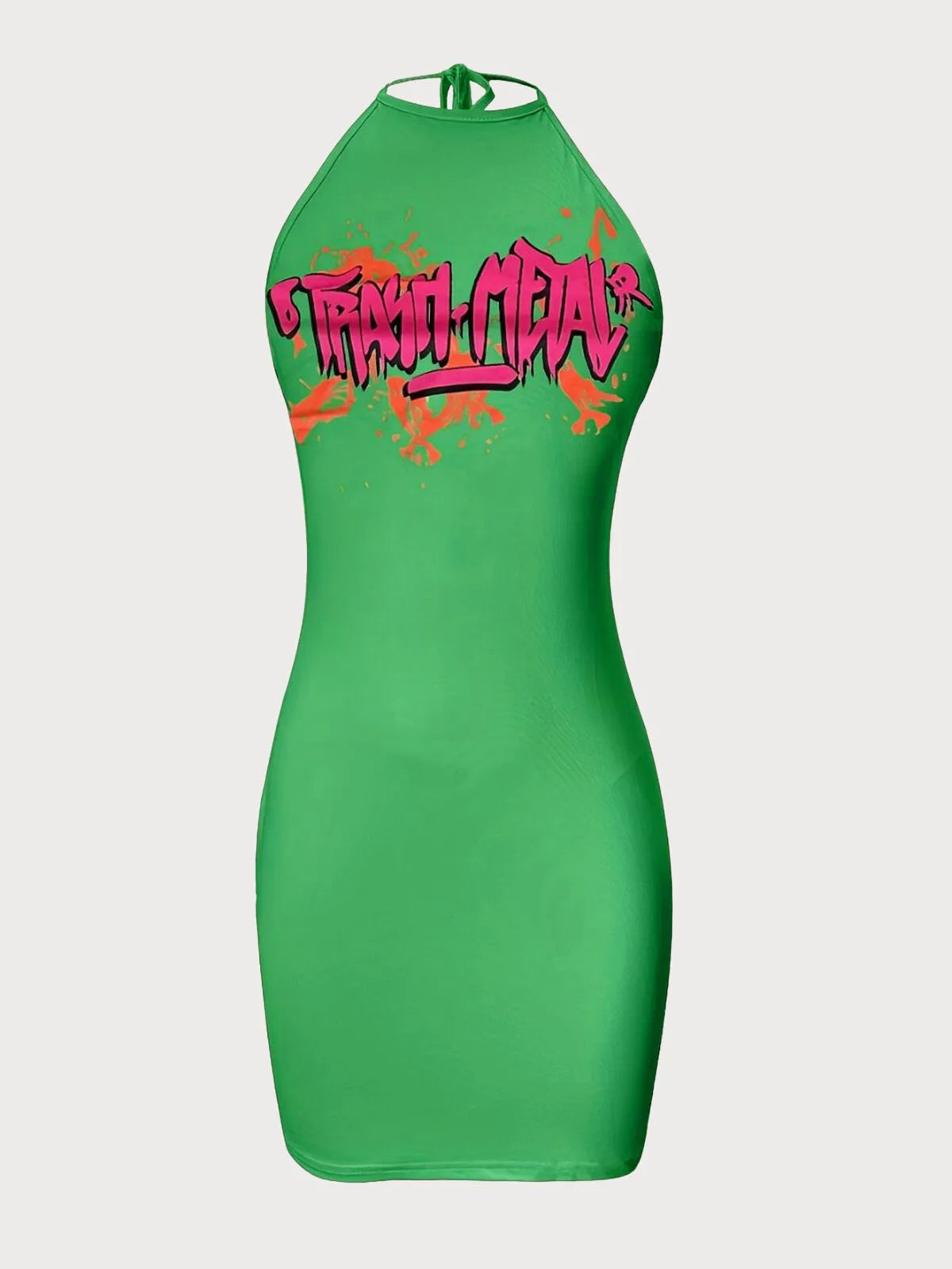 Letter Print Summer Bodycon Dress