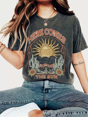Letter Round Neck Regular Sleeve Short Sleeve Regular T-shirt