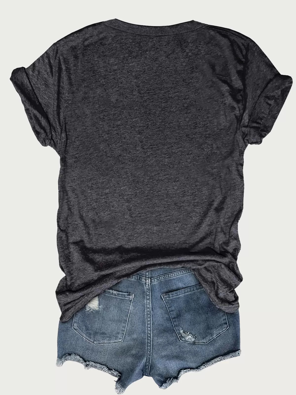 Letter Round Neck Regular Sleeve Short Sleeve Regular T-shirt