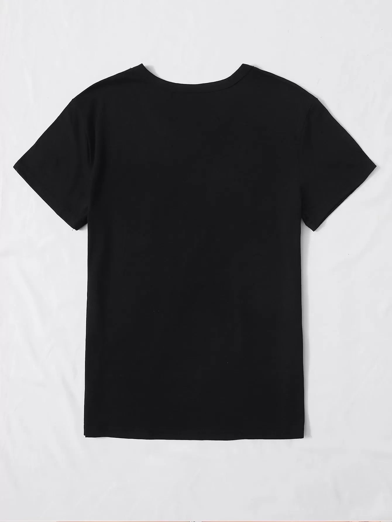 Letter Round Neck Regular Sleeve Short Sleeve T-shirt
