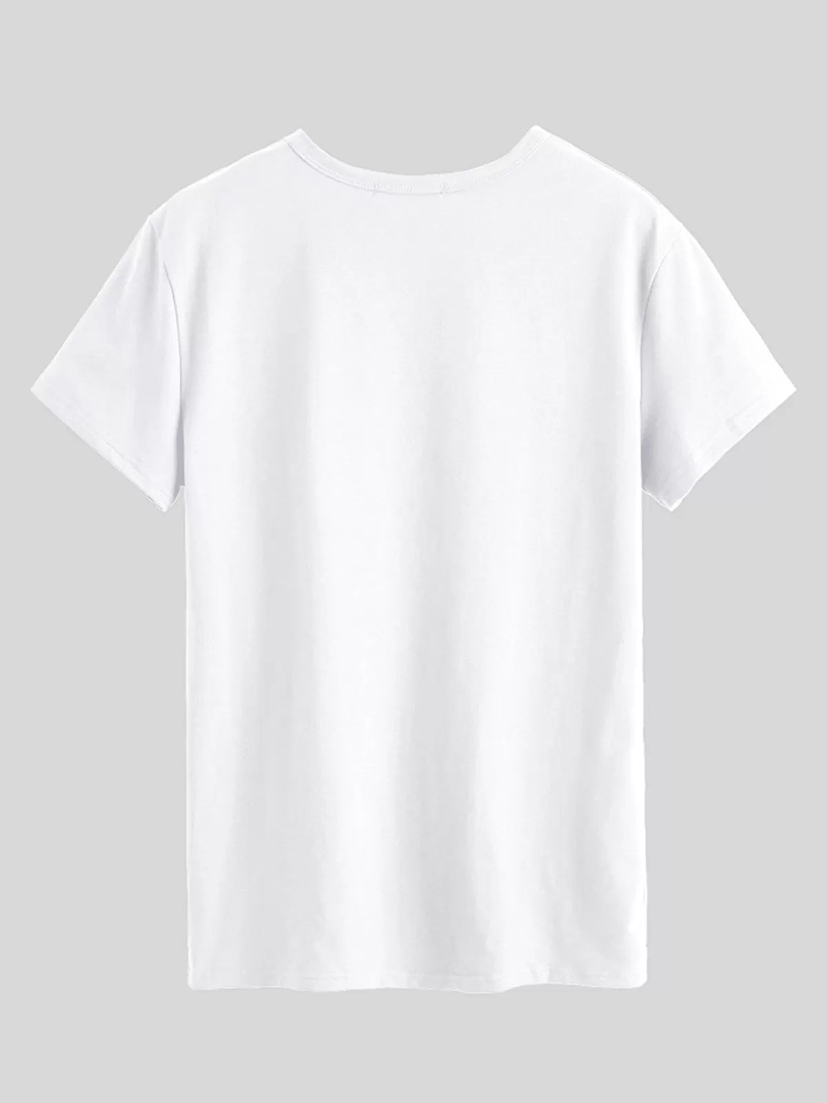 Letter Round Neck Regular Sleeve Short Sleeve T-shirt