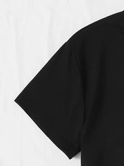 Letter Round Neck Regular Sleeve Short Sleeve T-shirt