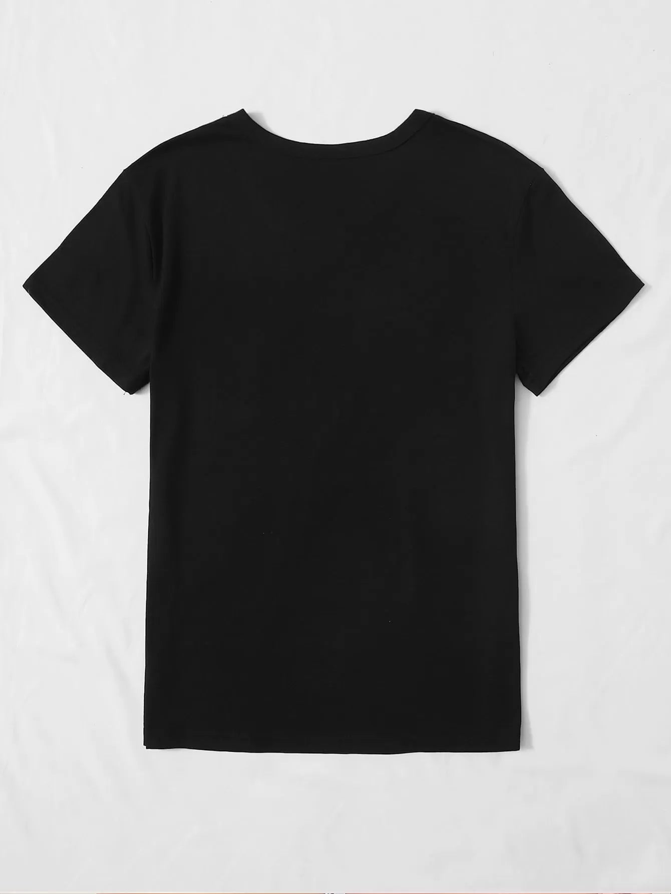 Letter Round Neck Regular Sleeve Short Sleeve T-shirt