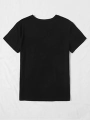 Letter Round Neck T-shirt