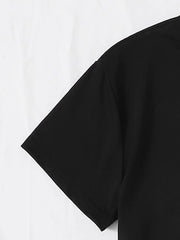 Letter Round Neck T-shirt
