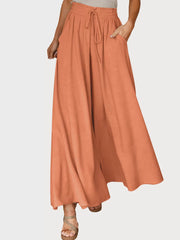 Medium Rise Palazzo Pants