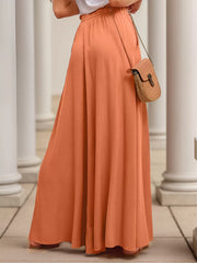 Medium Rise Palazzo Pants