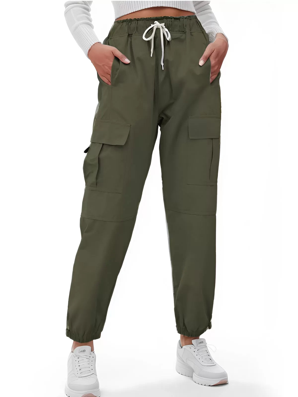 Medium Rise Poket Pants