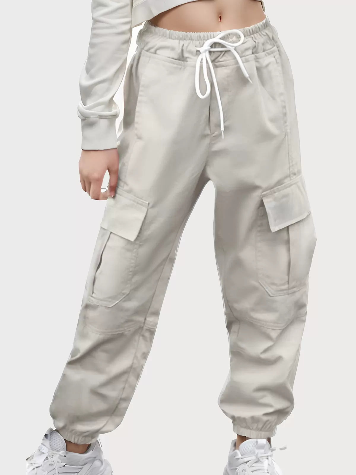 Medium Rise Poket Pants