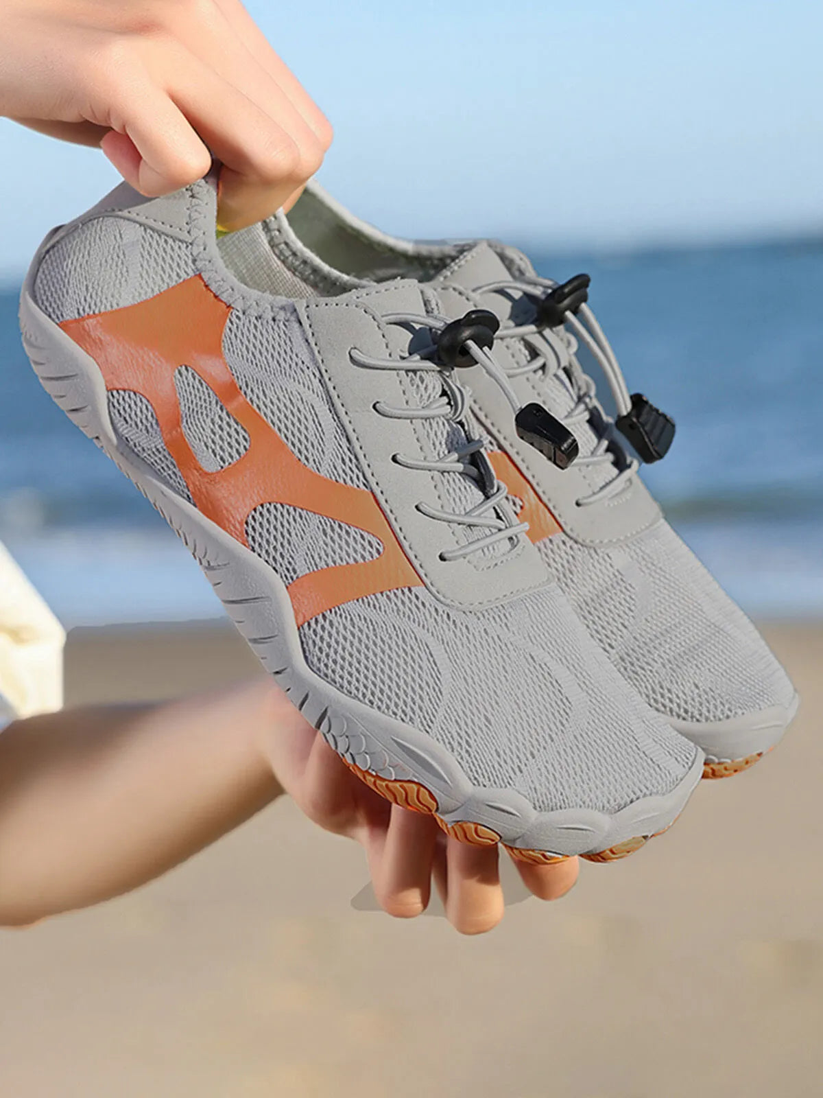 Mid-cup Flat Heel Knit Mesh Water Shoes