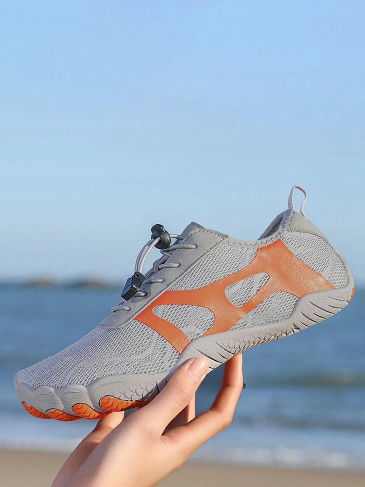 Mid-cup Flat Heel Knit Mesh Water Shoes