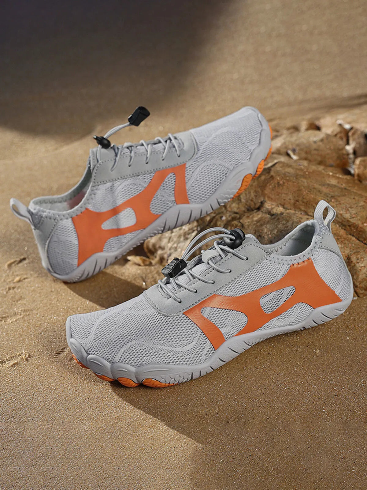 Mid-cup Flat Heel Knit Mesh Water Shoes